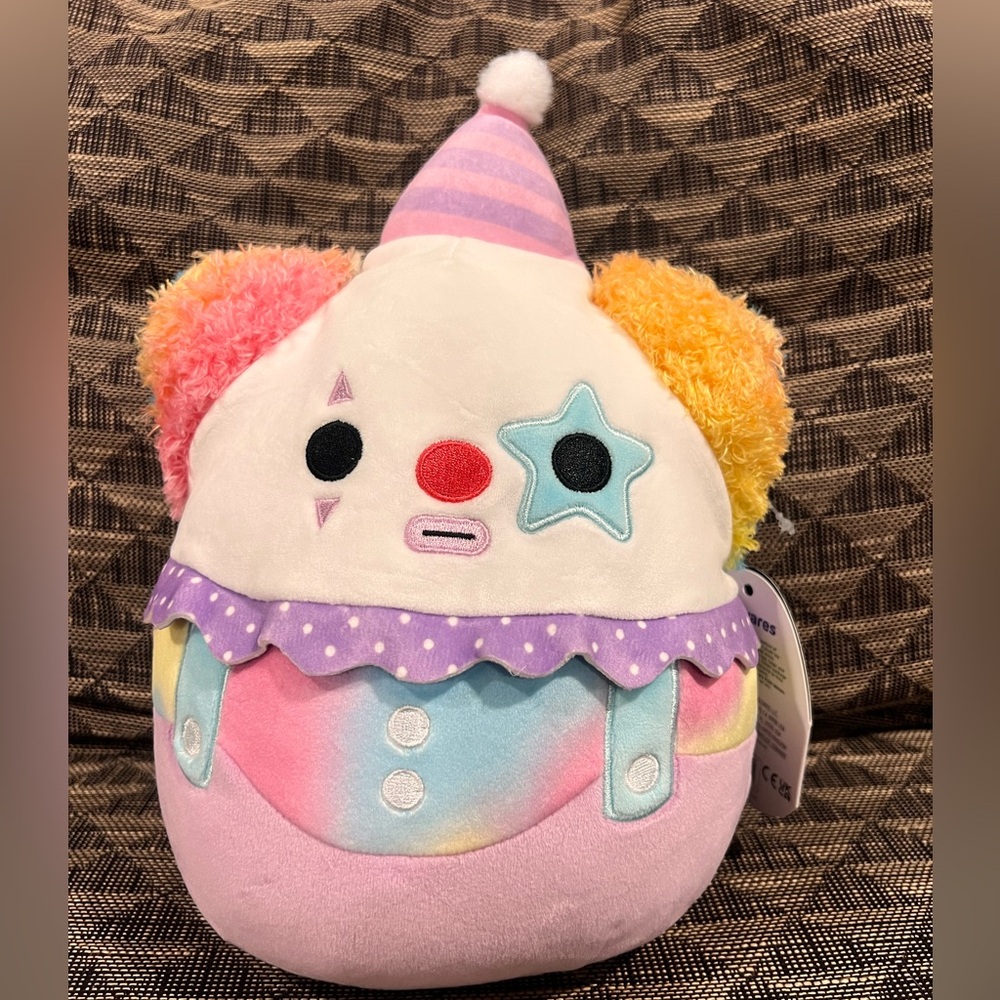 X. Axis 8” clown squishmallow
